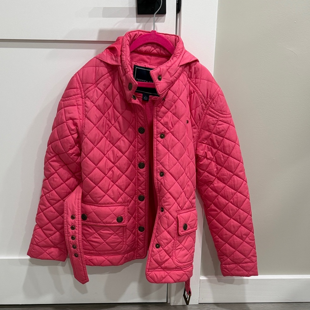 Tommy Hilfiger Kids Quilted Pink Puffer Jacket